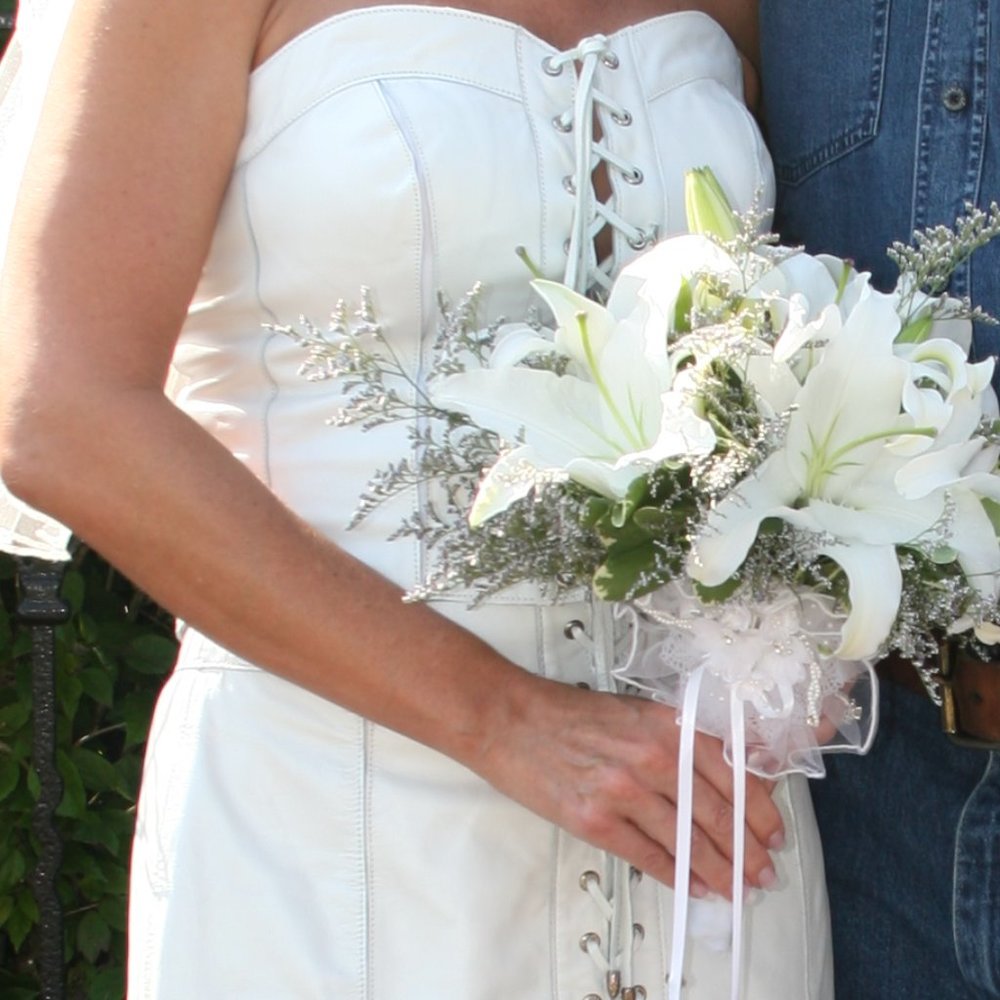 Harley Davidson Wedding Dress + Accessories